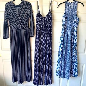 Women’s three piece jumpsuit/maxi dress set